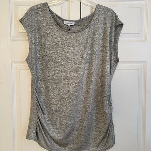 Calvin Klein Women's Silver/Gray Top